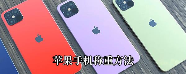 苹果手机怎么称重-iPhone苹果手机称重教程