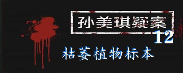 孙美琪疑案12三级线索枯萎植物标本位置-孙美琪疑案12三级线索枯萎植物标本在哪
