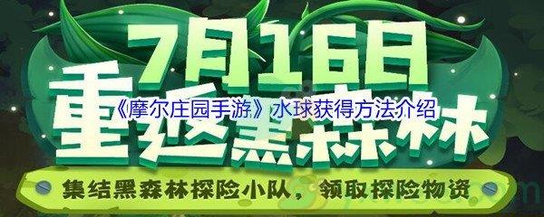 摩尔庄园手游水球怎么才能获得-摩尔庄园手游水球获得方法介绍