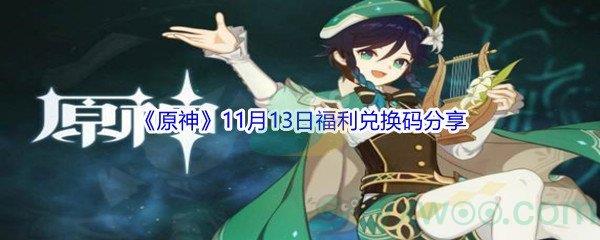 2021原神11月13日福利兑换码是什么呢-2021原神11月13日福利兑换码分享