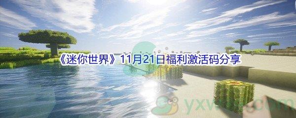 2021迷你世界11月21日福利激活码是什么呢-2021迷你世界11月21日福利激活码分享