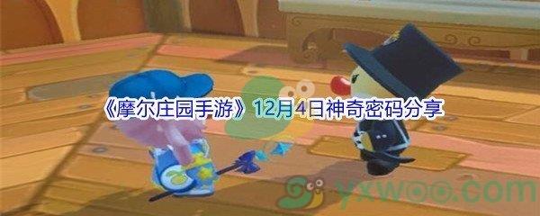 2021摩尔庄园手游12月4日神奇密码是什么呢-2021摩尔庄园手游12月4日神奇密码分享