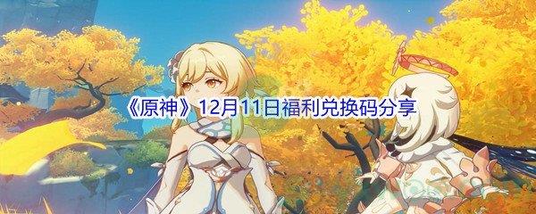 2021原神12月11日福利兑换码是什么呢-2021原神12月11日福利兑换码分享