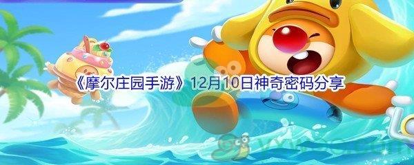 2021摩尔庄园手游12月10日神奇密码是什么呢-2021摩尔庄园手游12月10日神奇密码分享