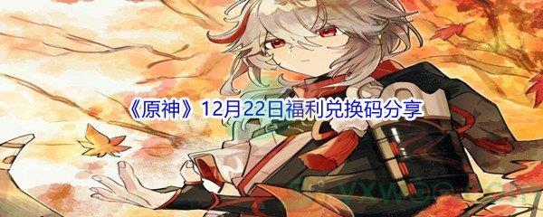 2021原神12月22日福利兑换码是什么呢-2021原神12月22日福利兑换码分享