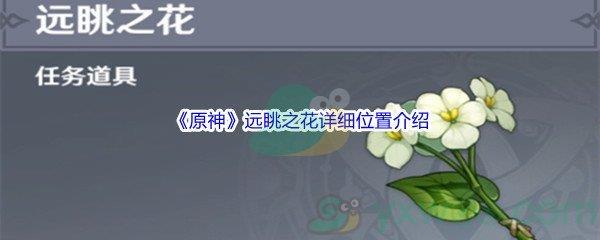 原神远眺之花详细位置在哪里呢-原神远眺之花详细位置介绍