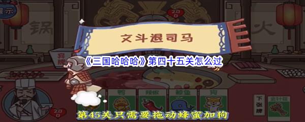 三国哈哈哈第四十五关怎么过-三国哈哈哈第四十五关文斗退司马过关方法介绍