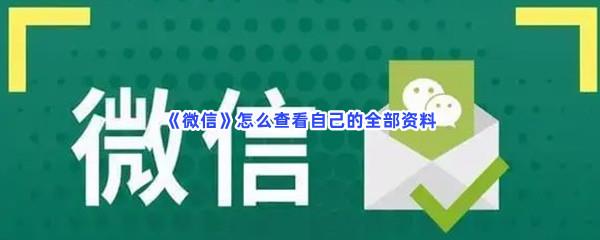 微信怎么查看自己的全部资料-微信看自己的全部资料流程一览