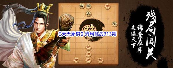 天天象棋残局挑战313期怎么才能通关呢-天天象棋残局挑战313期攻略